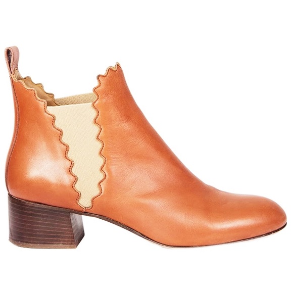 chloe scalloped boots